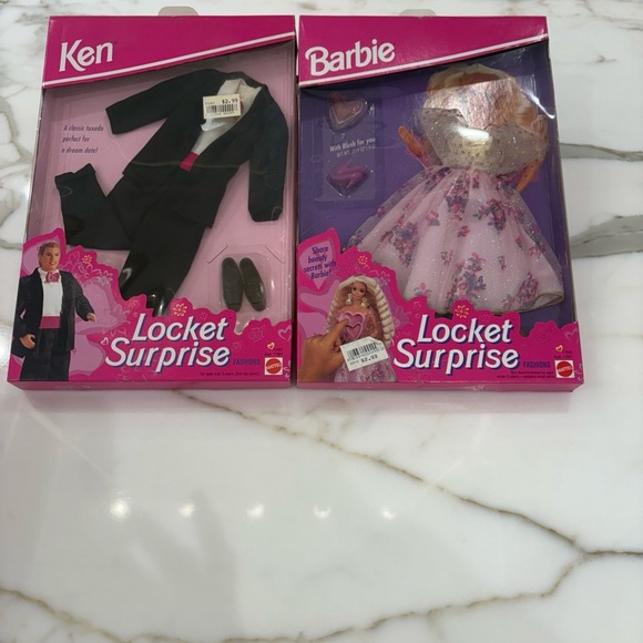 Barbie Doll Clothes Locket surprise Ken & Barbie—(2) New In Box! - Picture 1 of 6